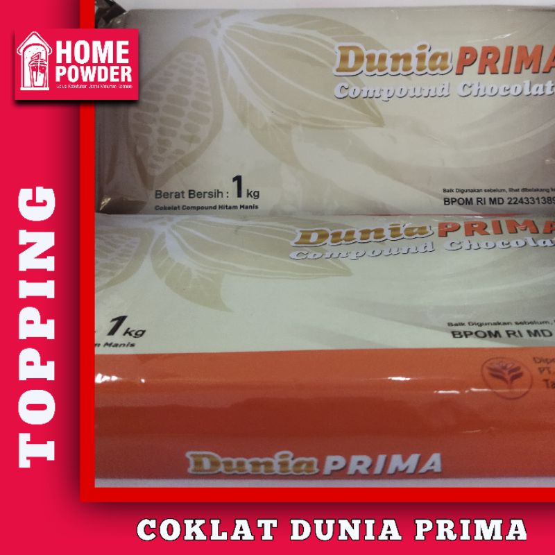 

Coklat Dunia Prima Compound Chocolate 1kg Coklat Batangan Kiloan Murah Topping Makanan Kue Donat dan Minuman