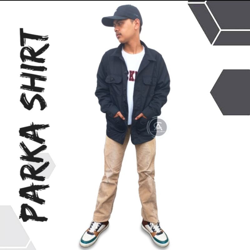 jaket semi parka / jacket fashion pria terlaris parka japan drill best seller