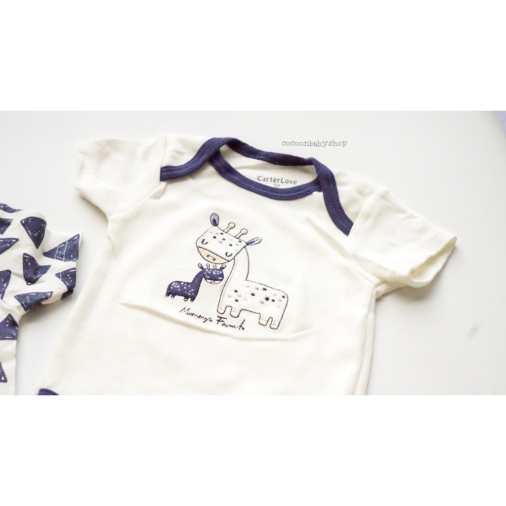 Jumper Bayi Unisex / Baju Bayi Lucu Jerapah Katun Lembut Bordir / Bodysuit Bayi