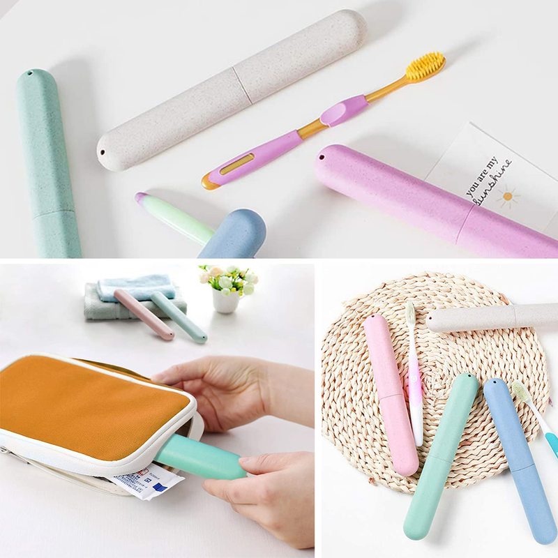 1pc Portable Dust-proof Tooth Brushes Box for Traveling, Camping, Business Trip, Home, School