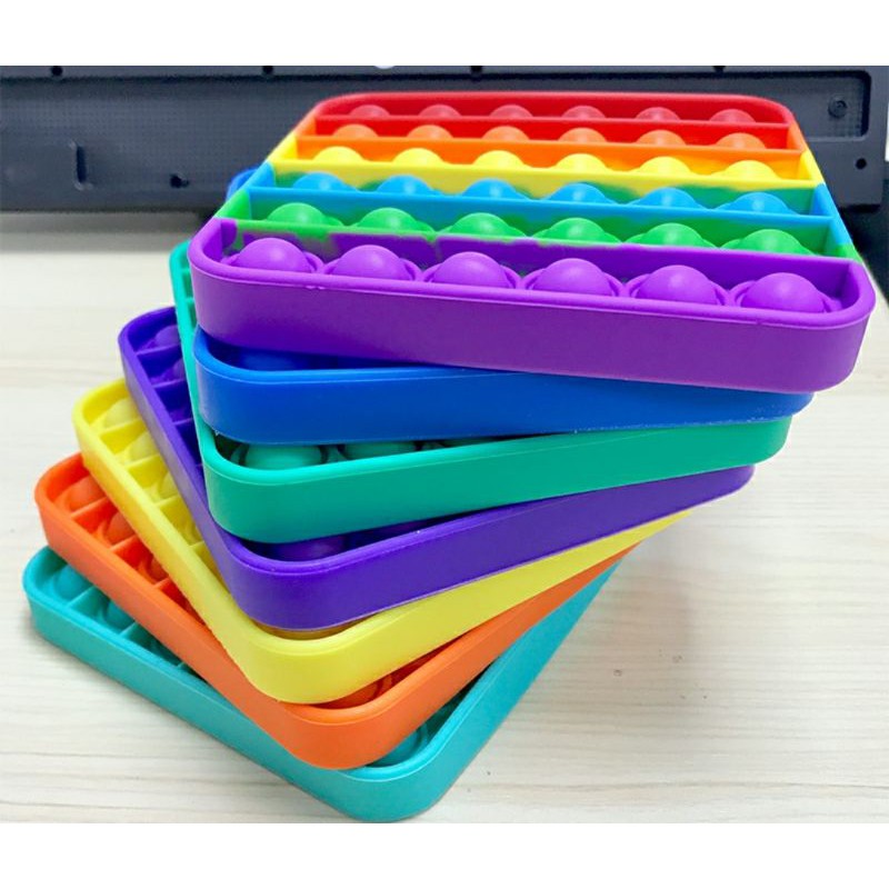 Mainan Anak Pop It  (Rainbow) Toy Anti Pereda Stress-5