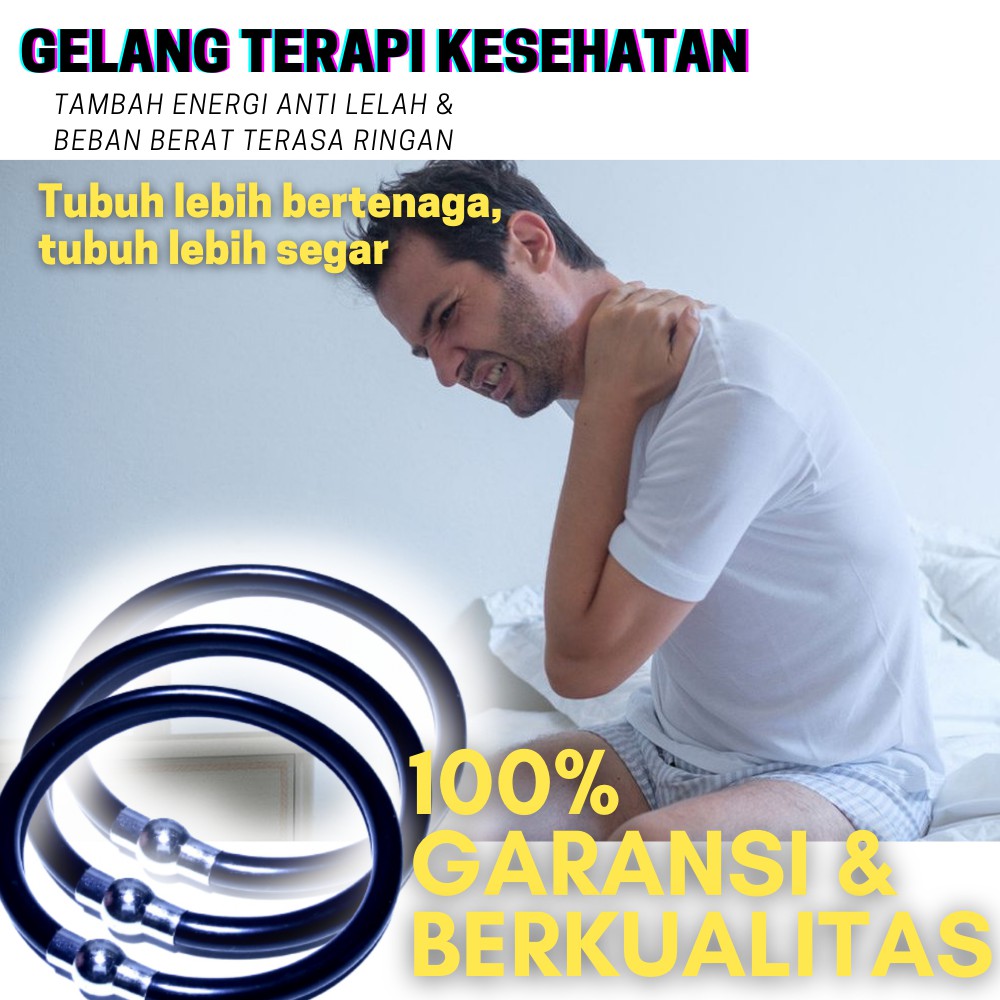 Gelang Couple Magnet Inisial Gelang Cowok Hitam Couple Pasangan Terapi Kesehatan Pria dan Wanita