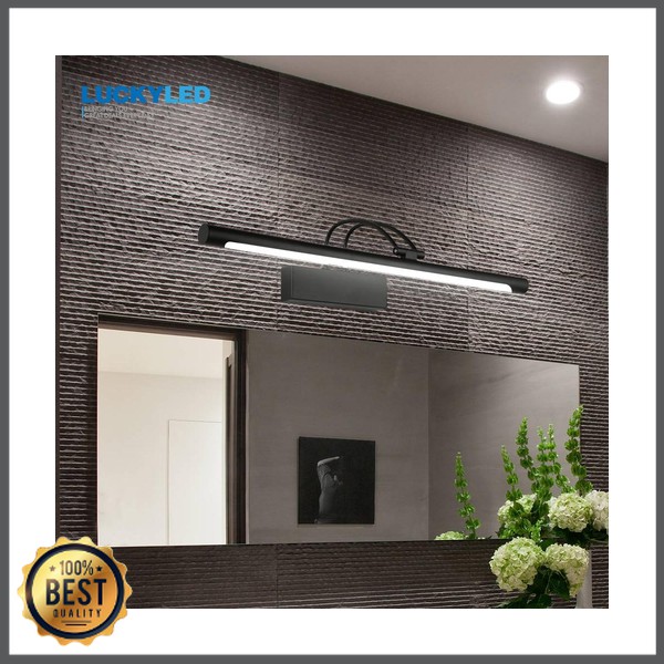 Luckyled Lampu LED Cermin Kamar Mandi Mirror Bathroom Light 12W Warm White - LCMLA-40-55 - Black