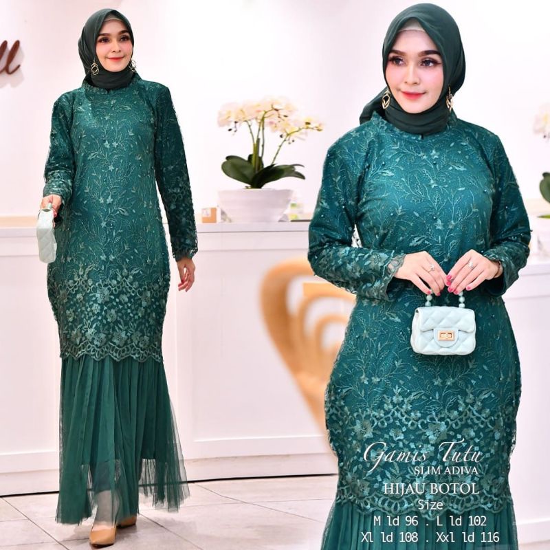 Gamis Duyung Tutu / Kebaya Gamis Modern / Gamis Kondangan