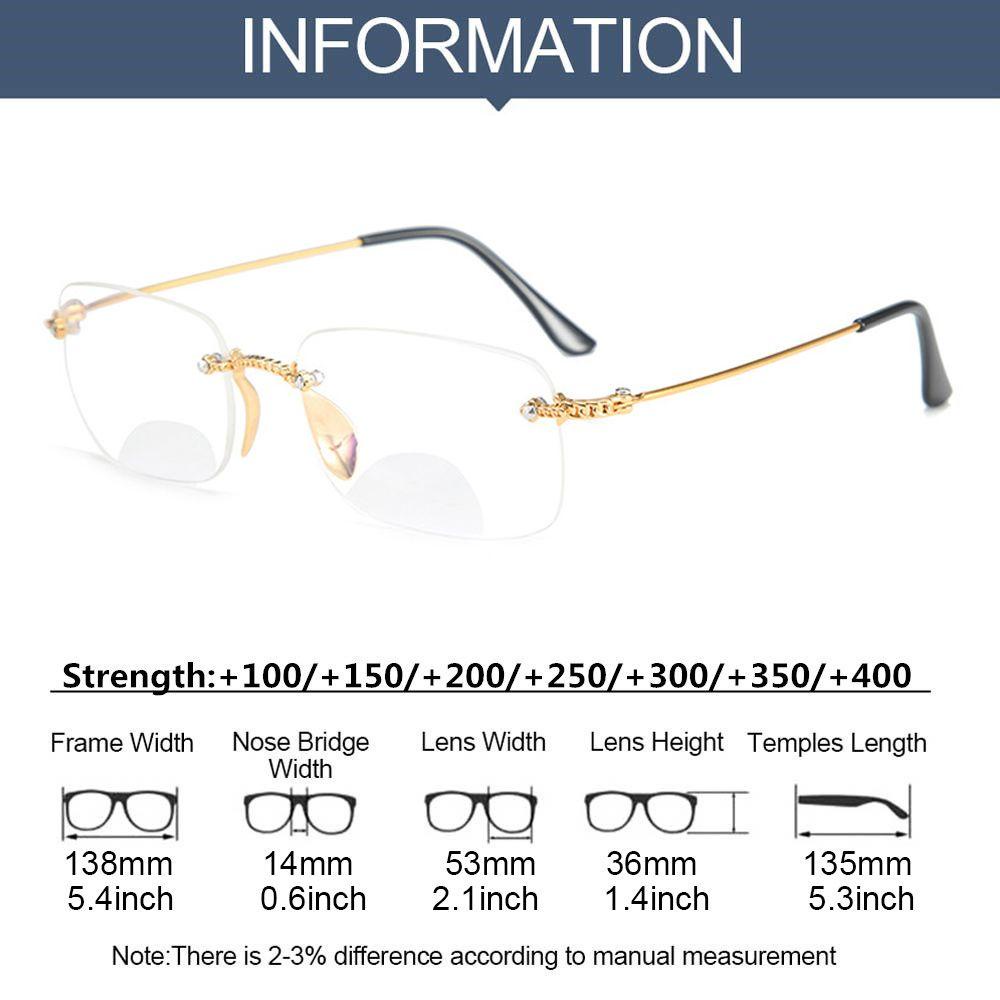 Kacamata Baca Populer Unisex Portable Far Sight Bifocal Spectacle