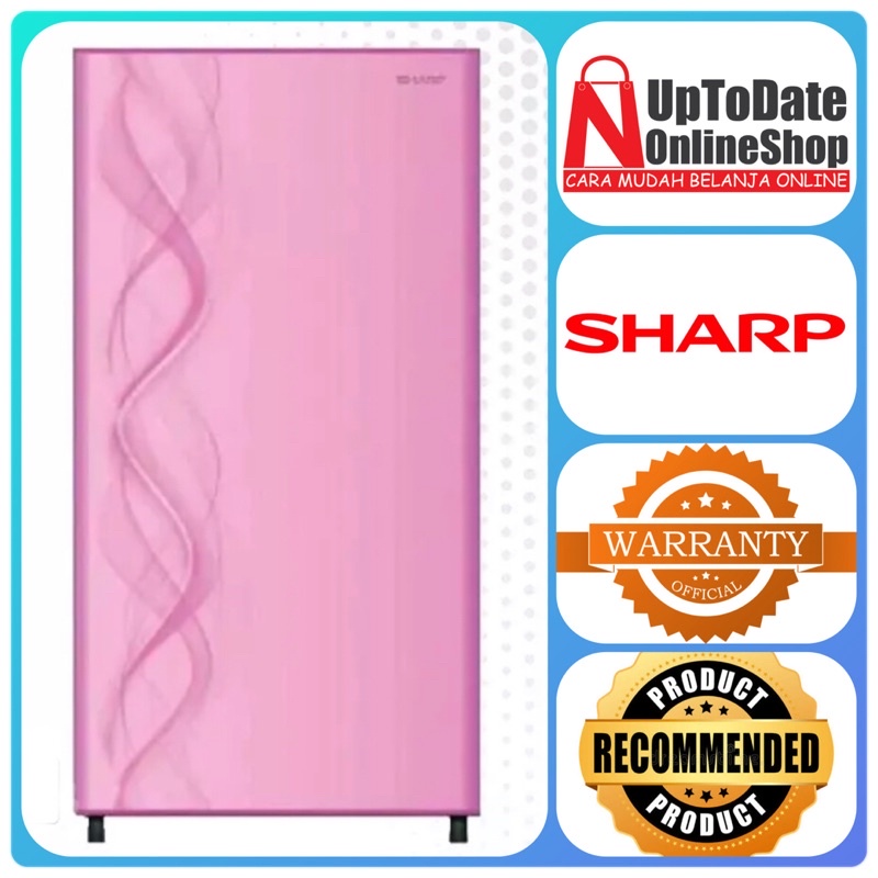 KULKAS 1 PINTU SHARP SJ-182ND SJ182ND SUPER LOW WATT FAST FREEZING LEMARI ES 1 PINTU