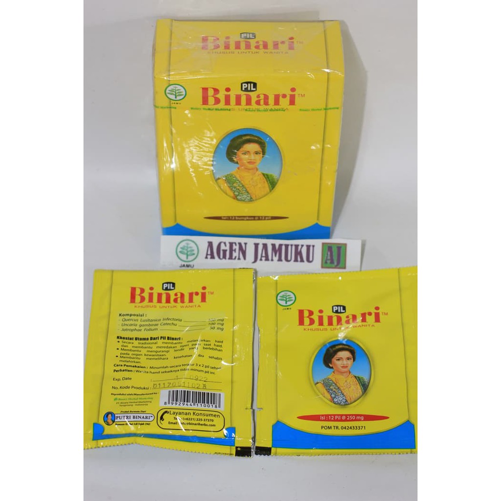 

JAMU BINARI PIL KHUSUS UNTUK KESEHATAN WANITA MMM981