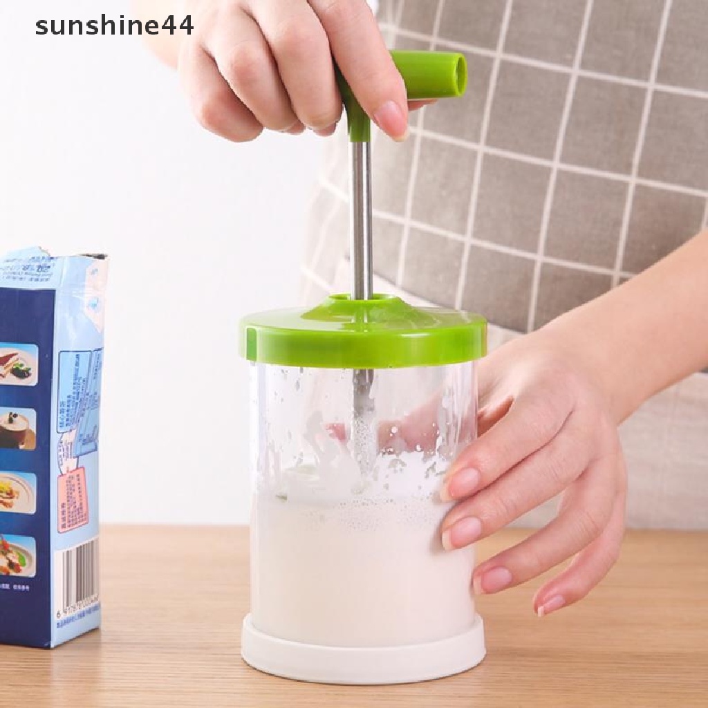 Sunshine Milk Frother / Alat Pembuat Buih Susu Manual Dengan Mesh Ganda