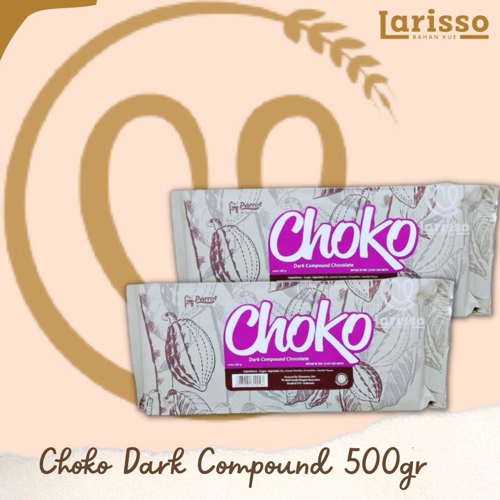 

PARROT CHOKO DARK COMPOUND CHOCOLATE 500GR