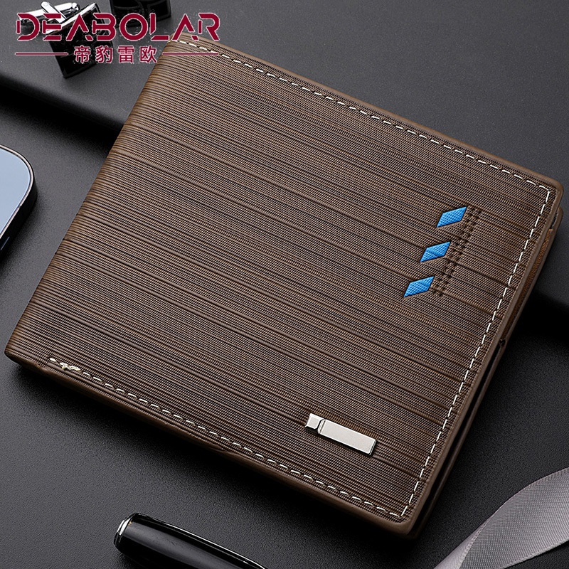 DOMPET LIPAT PRIA PENDEK KULIT PREMIUM DEABOLAR ORIGINAL COKLAT SANDRO WA558B7 KARTU KECIL MINI TIPIS REMAJA KEKINIAN SIMPLE COWOK KEREN DISTRO LAKI