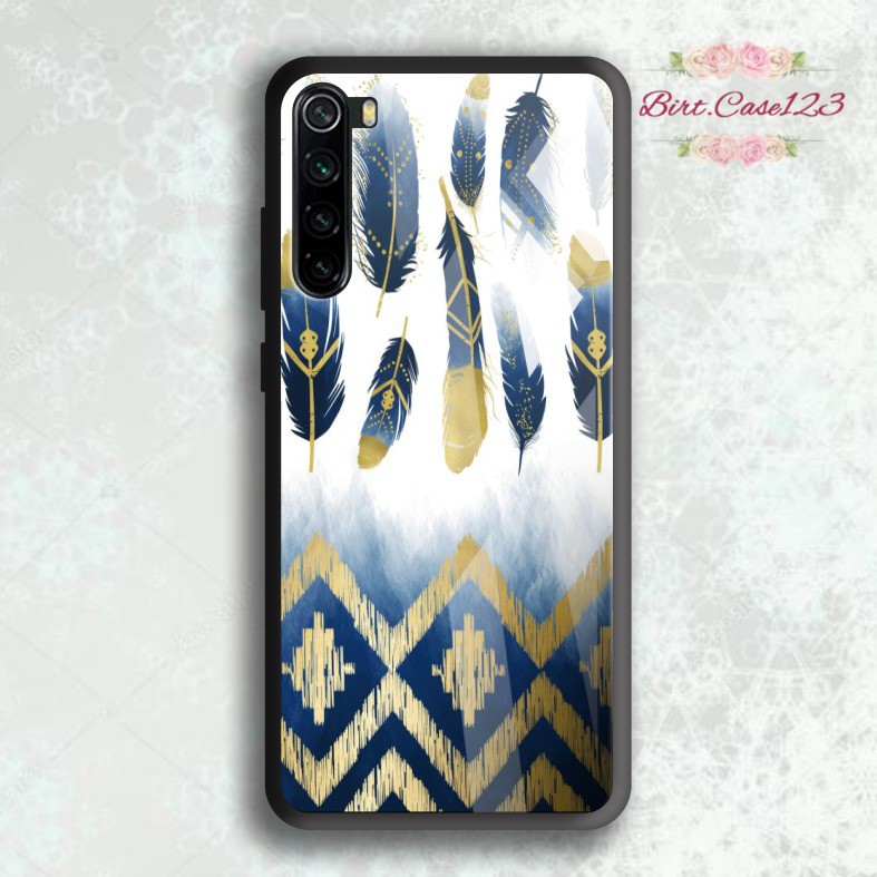 back case glass FEATHER Oppo A3s A1k A5 A9 2020 A7 F9 A5s A31 A52 A53 A92 A37 A57 A59 A71 A83 BC5201