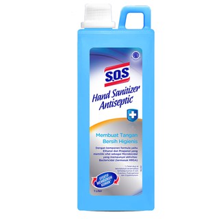 SOS Hand Sanitizer Antiseptic Botol Refill 1 Liter