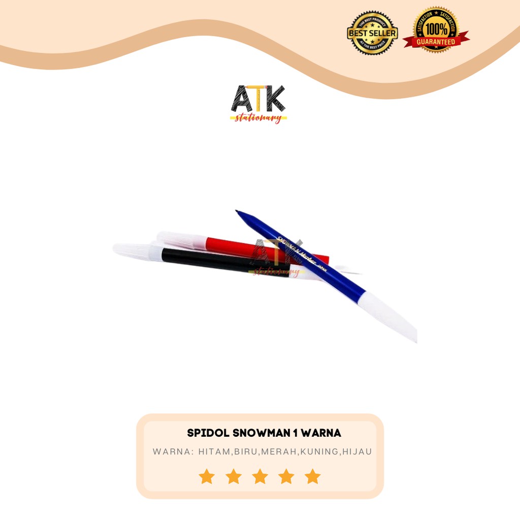 

Spidol Snowman Warna Kecil atk