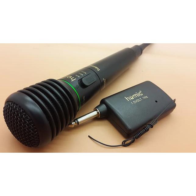 Mic Wireless HM-308 2 IN 1/Mic Single Wireless Karaoke HOMIC
