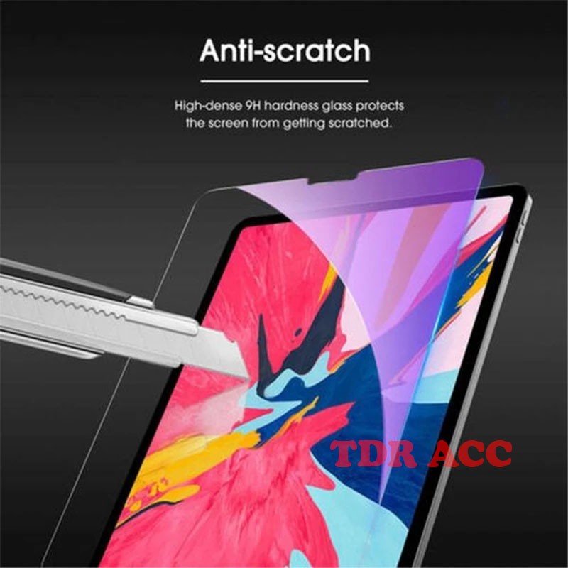 SCREEN PROTECTOR TEMPERED GLASS ANTI RADIASI ANTI BLUE FULL COVER FOR IPAD - SAMSUNG