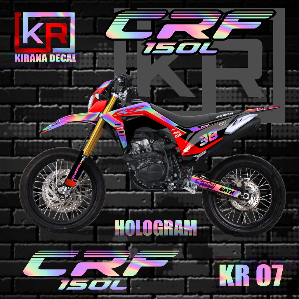 Decal HOLOGRAM CRF 150L Fullbody - Dekal Stiker  HOLOGRAM CRF 150 L Go