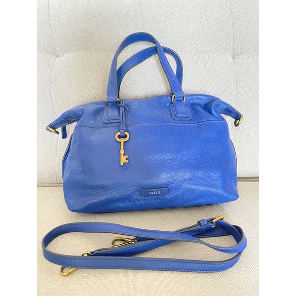 Tas Fossil Julia saphire preloved ori