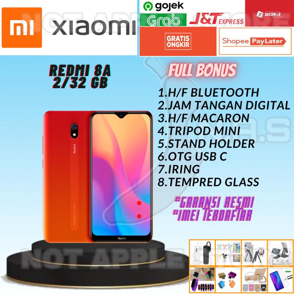 XIAOMI REDMI 8A RAM 2/32GB NEW BARU GARANSI RESMI