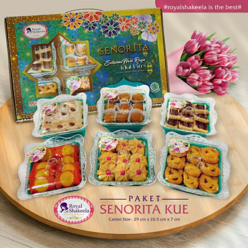 

Royal Shakeela Senorita / kue lebaran 2021/ parcel lebaran / kue lebaran murah / aneka kue kering