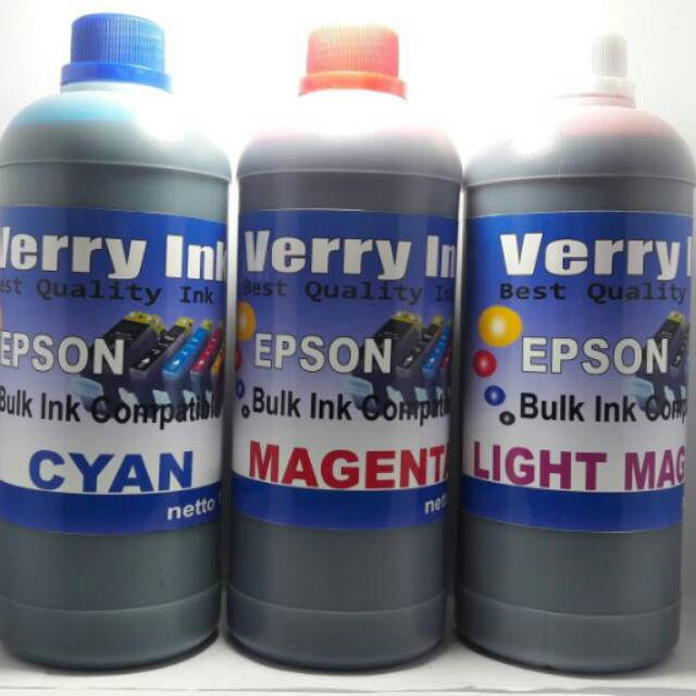 Tinta isi ulang Epson Verry Ink 1kg L120,L310,L220,L360,L365,L800,L1300 Dll