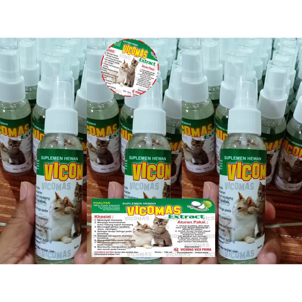 Obat Kucing Muntah Di Apotik | Vco Vicomas Extract Spray 100ml
