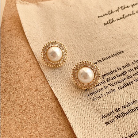 NunuLisaTan -Termurah Aksesoris Fashion Wanita SALE ANEKA ANTING Wanita KOREA-MUTIARA SINGLE