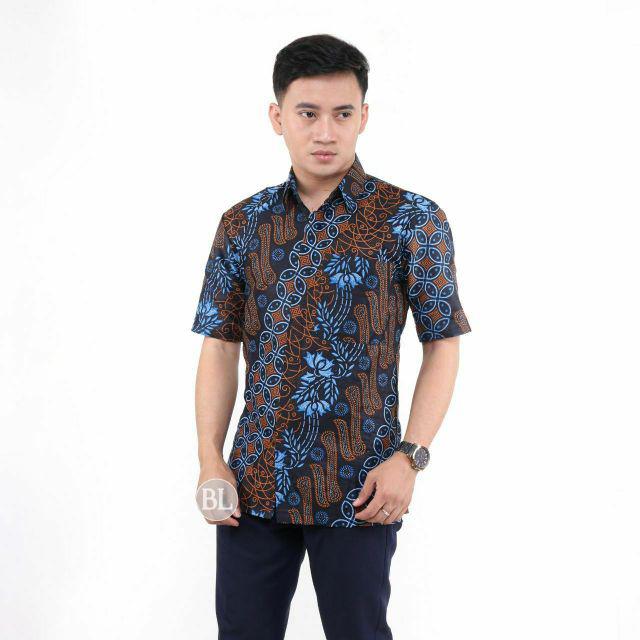 Size M L Xl Xxl Xxxl Bswart Batik Hrb026 Kenongo Hem Pendek Padi Pekalongan M L Xl Batik
