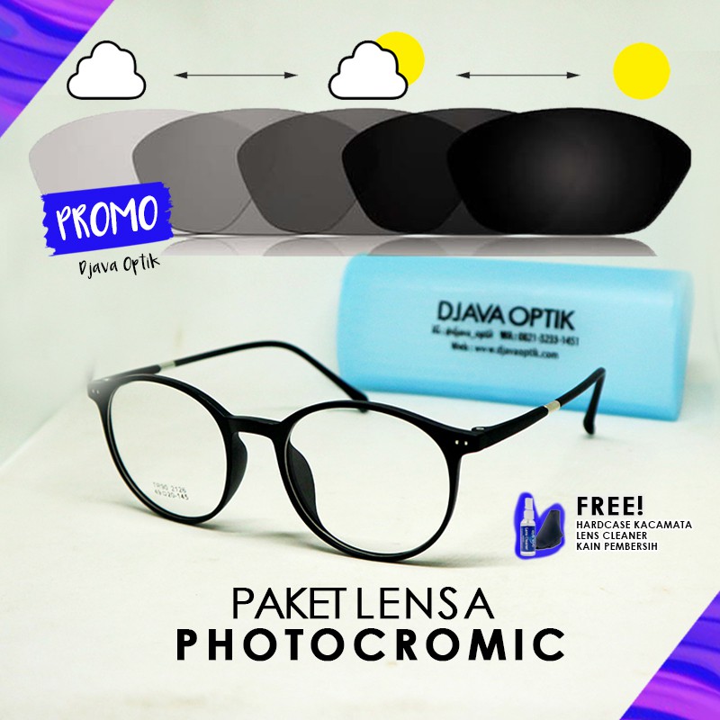 Photocromic Kacamata Unisex Minus Anti Radiasi Kualitas Branded 2 in 1