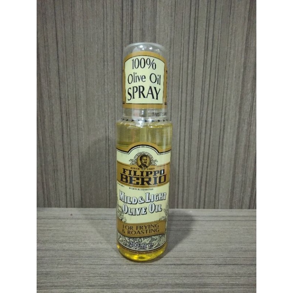 

Filippo Berio Mild & Light In Colour Olive Oil Spray Minyak Zaitun 200 Ml