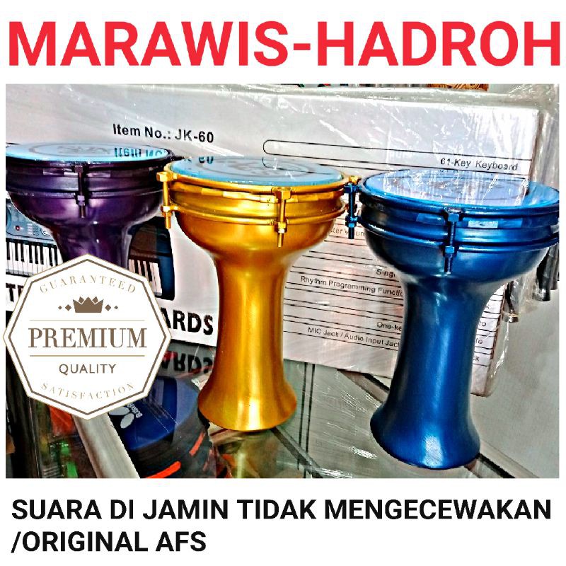 DARBUKA,KOMPANG,TUMBUK BATU FIBER,DARBUKA,MARAWIS,TAM TAM,KENDANG