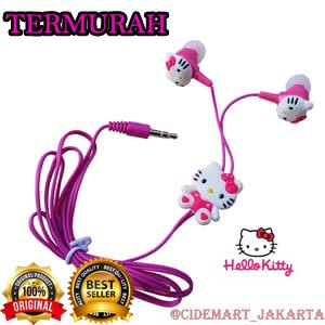 [ORIGINAL] HEADSET KARAKTER KARTUN / HEADSET DORAEMON &amp; HELLOKITTY IMUT LUCU