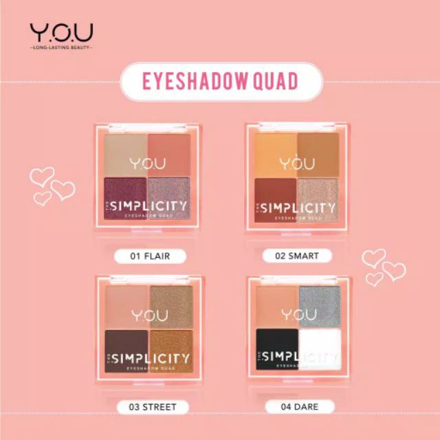 ☃️Cutezz_Ching1☃️YOU The Simplicity Eyeshadow Quad 5.2g - Eyeshadow