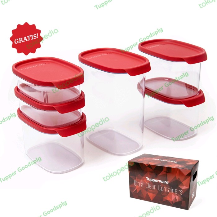 Ultra Clear Container Set Bumbu Dapur Tupperware
