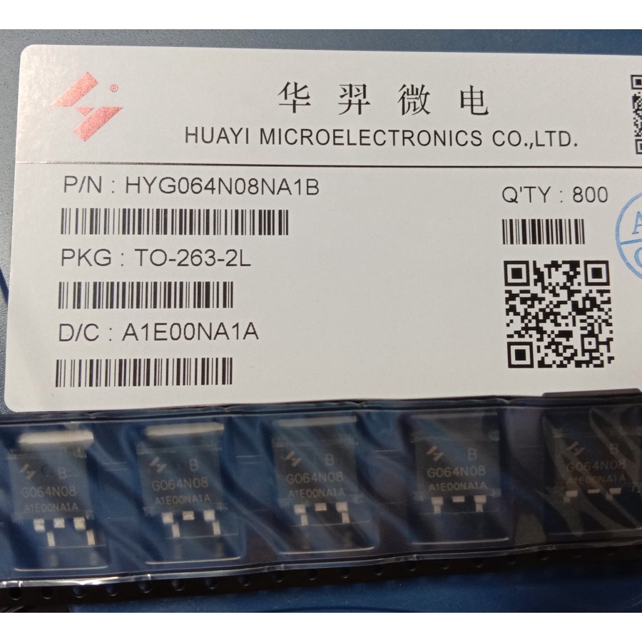 MOSFET HYG064N08NA1B TO-263 TO263 6.4mR 80V 120A 208W ORIGINAL mosfet n-Channel