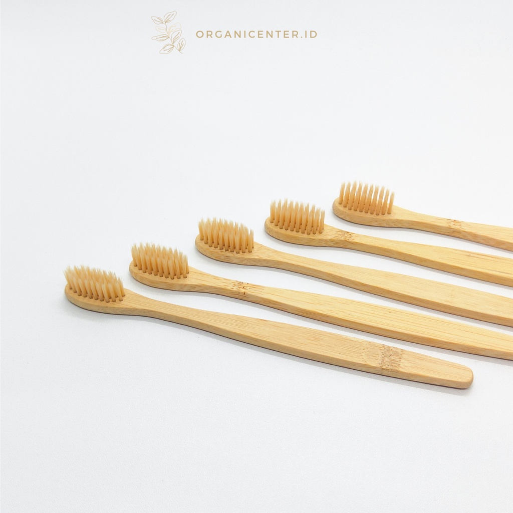 Sikat Gigi Bambu Bamboo Toothbrush Kayu Ramah Lingkungan Eco Friendly Lembut Soft