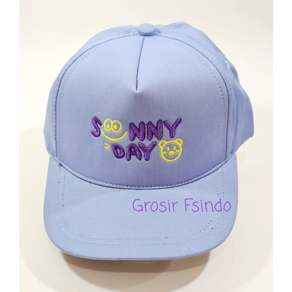 Topi anak bordir/topi anak sunny day bordir