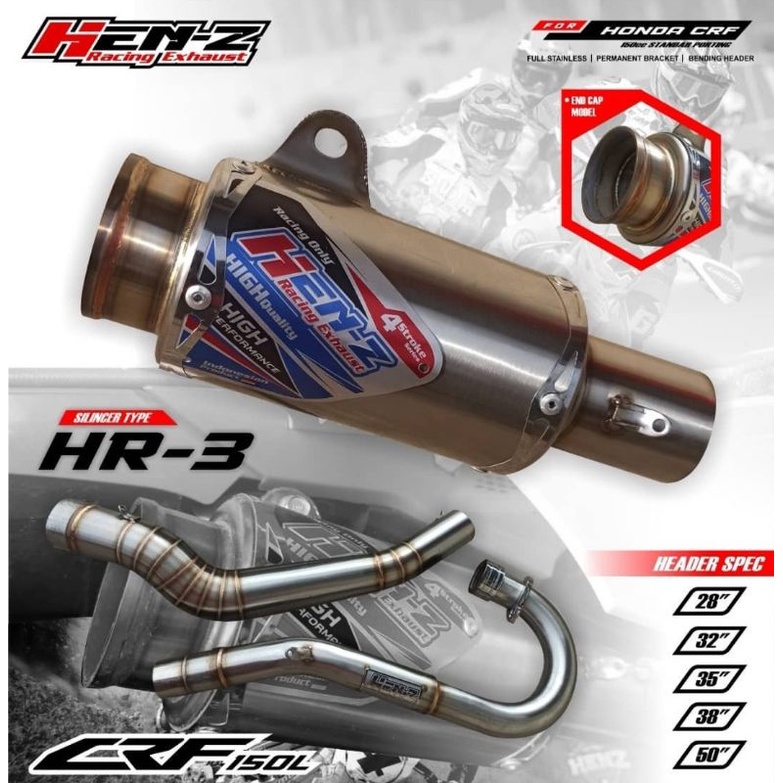 Knalpot CRF 150L Henz Racing Type HR-3 || #Knalpot #Knalpothenz
