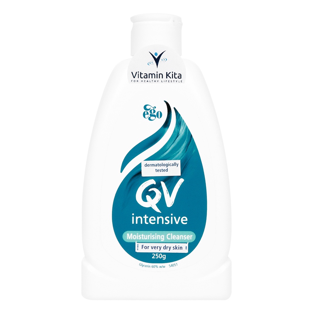 QV INTENSIVE CLEANSER 250ML BPOM Sabun mandi kulit sensitif kering