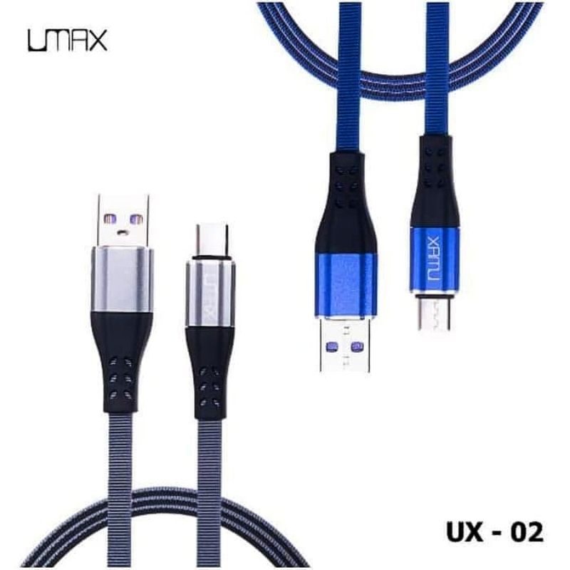 KABEL DATA MICRO USB FAST CHARGING 2.4A STRONG NYLON CABLE USB MICRO (02 U-MAX)