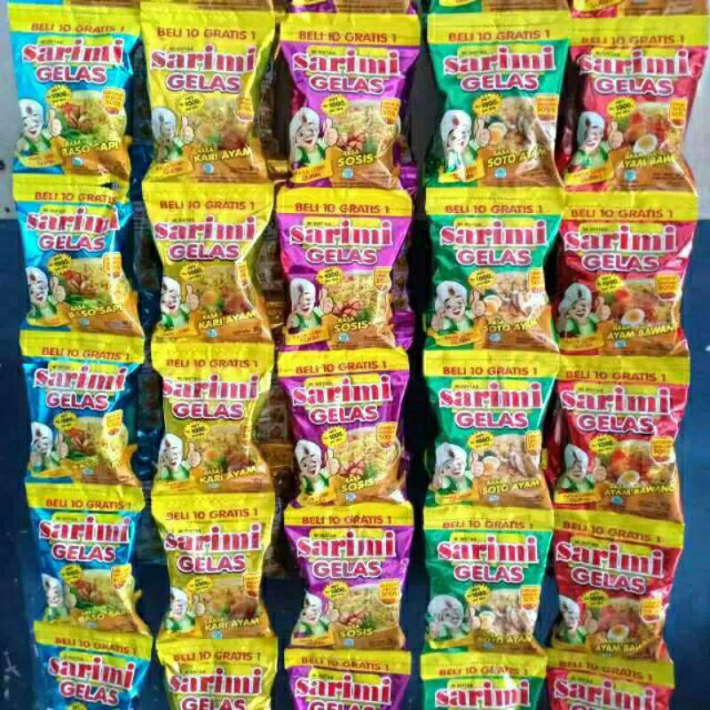 

SARIMI MIE GELAS RENTENG (Isi 10pcs @30gr) RENCENG