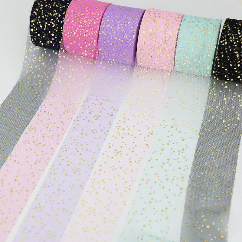 

DIY Pita Ribbon Glitter Star 6cm per Meter