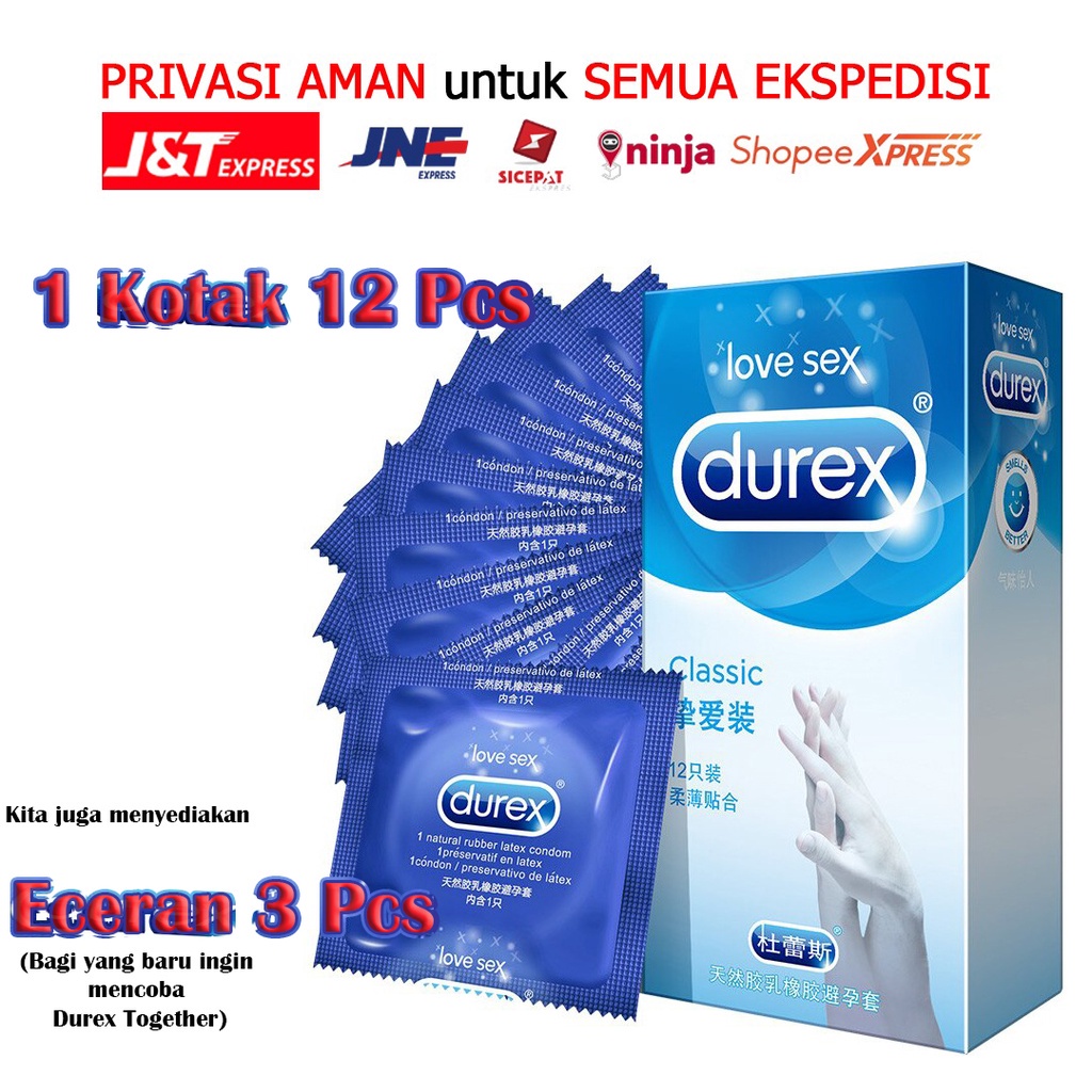 (NCS) Kondom DUREX IMPOR AIR CLIMAX Pleasuremax Ultra Thin Hug Close Love Together Jeans Classic