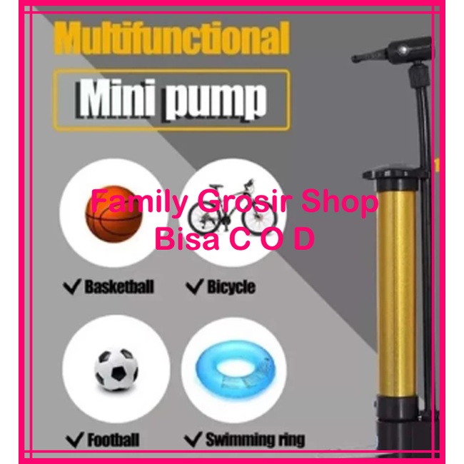 Pompa Ban Sepeda Balon Kasur Bantal Renang Mini Portable