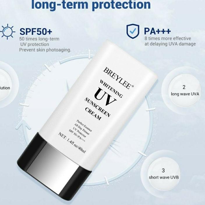 1QS [BPOM] BREYLEE Whitening UV Sunscreen Cream 40ml - Terbaik