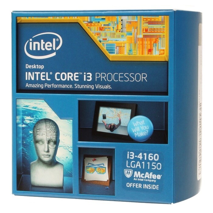 Intel Core i3-4160 Processor (3M Cache- 3.60 GHz)