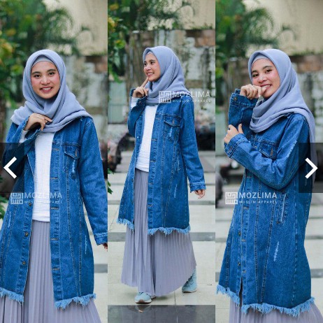 jacket jeans muslimah