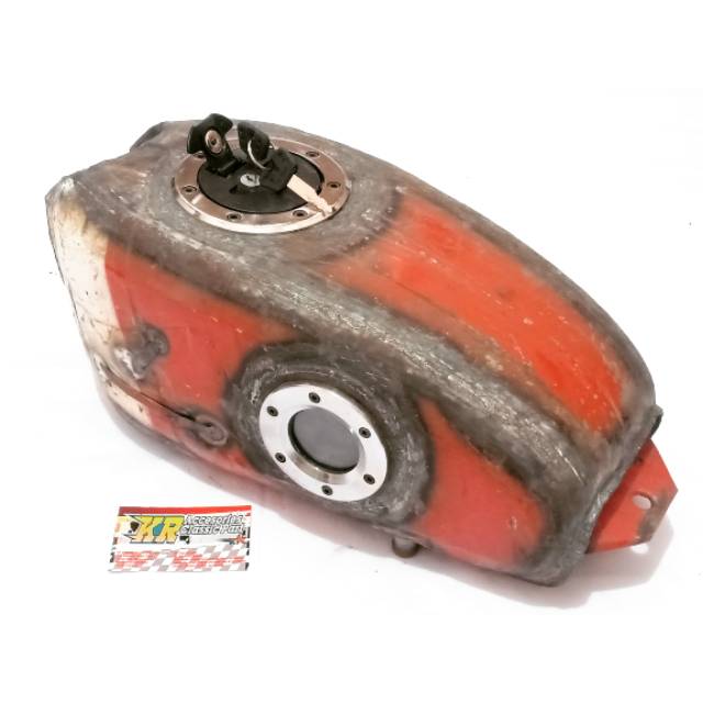 Tangki CB Glatik Drum Oli Pertamina + Aquarium Kaca + Tutup Tangki Ninja