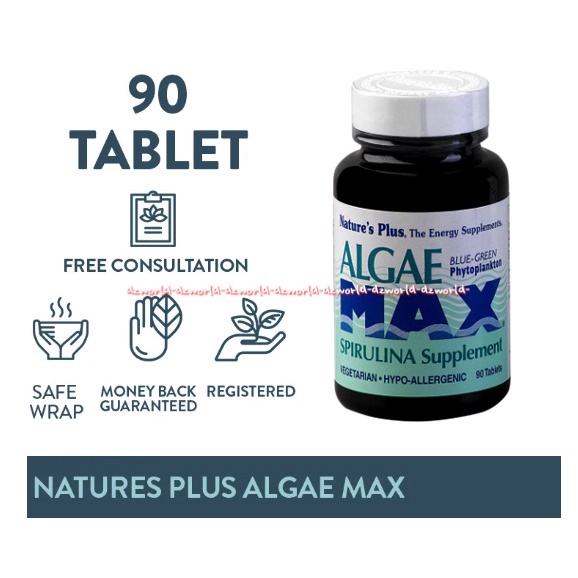 Natures Plus Algae Max Spirulina 90 Tablet Obat Untuk Hipertensi Natureplus Alge
