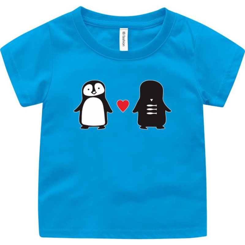 ((IB))KAOS ANAK2 UNISEX/PINGUIN DIGITAL SABLON