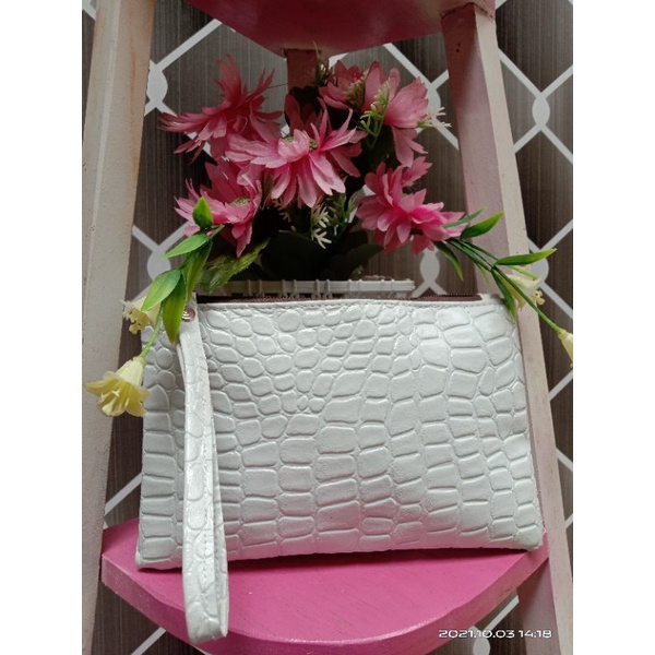 clutch croco size 21x13cm murah kualitas oke